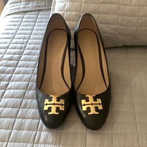 Black Tory Burch Wedges